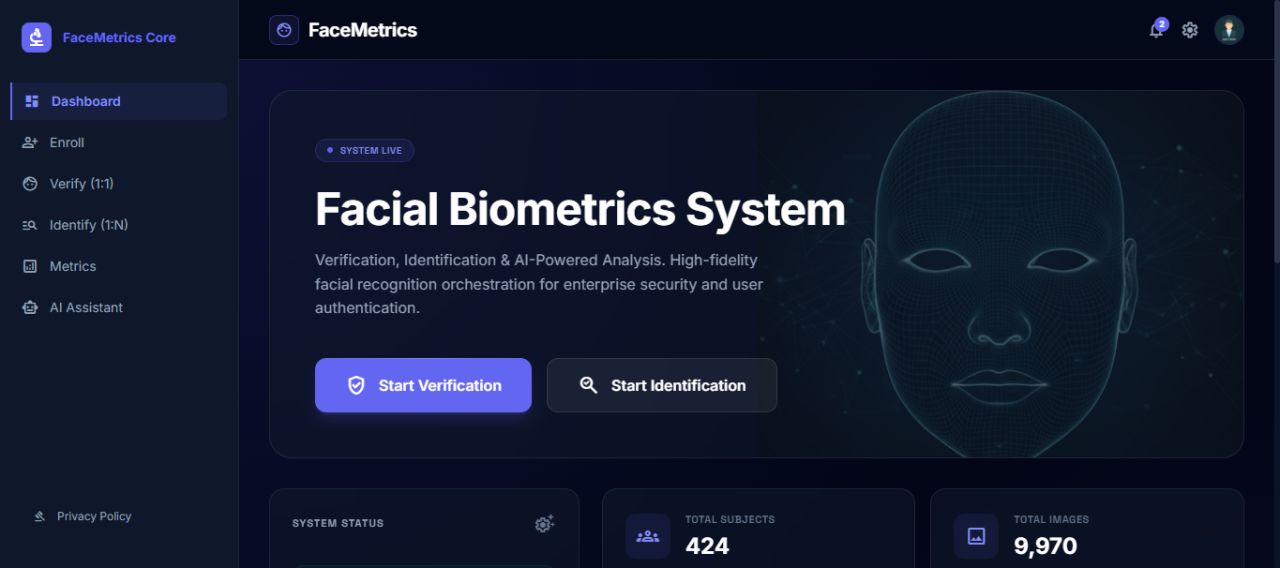 FaceMetrics-AI screenshot
